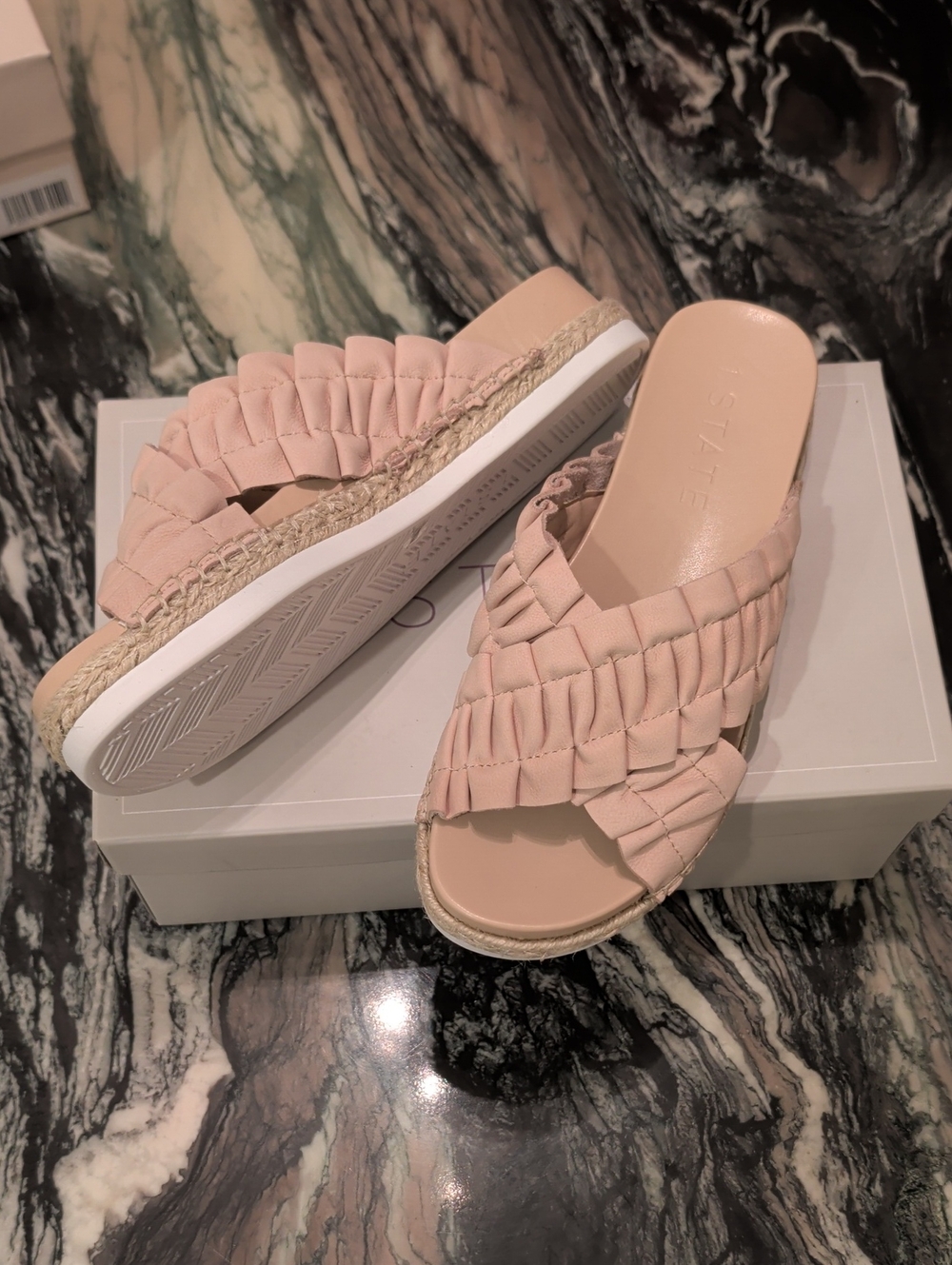 1. STATE Salyn New Ceramic Rio Nubuck Sandals Pe